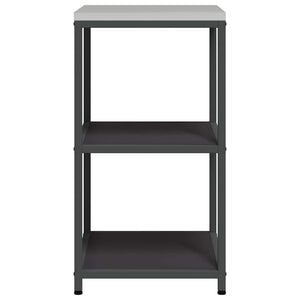 Küchenaufbewahrung mit Regal Schwarz 60x50x92 cm