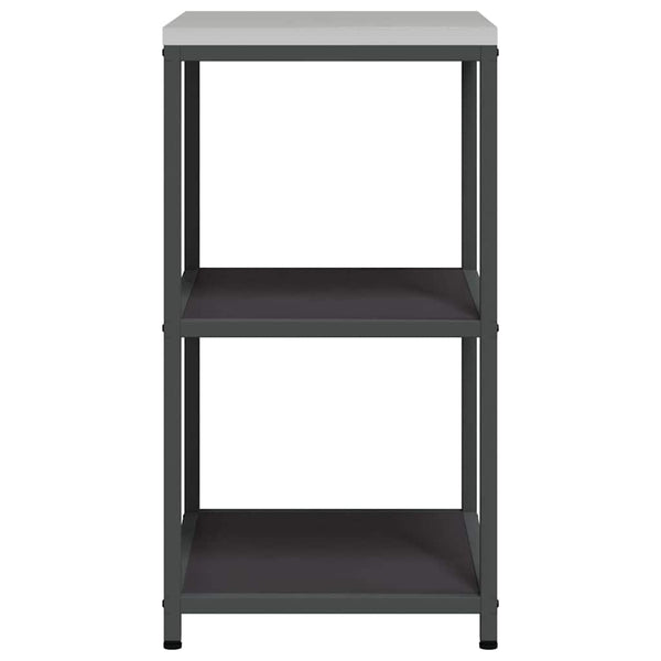 Küchenaufbewahrung mit Regal Schwarz 60x50x92 cm
