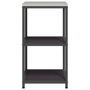 Küchenaufbewahrung mit Regal Schwarz 60x50x92 cm