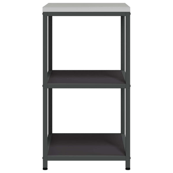 Küchenaufbewahrung mit Regal Schwarz 60x50x92 cm