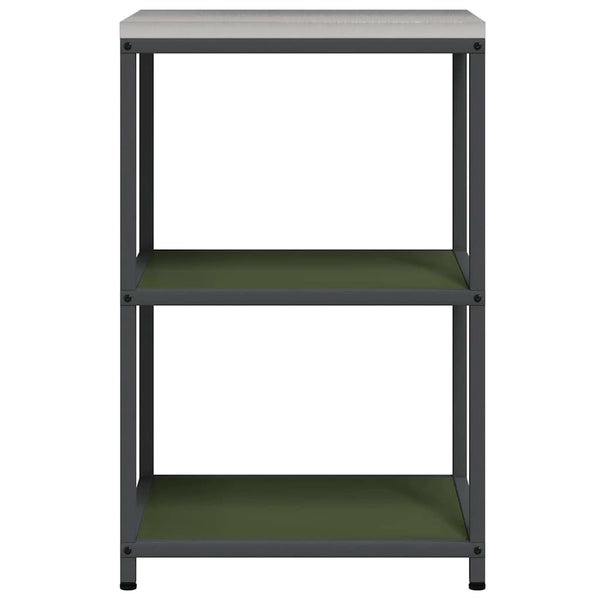 Küchenaufbewahrung mit Regal, Olive Grün
