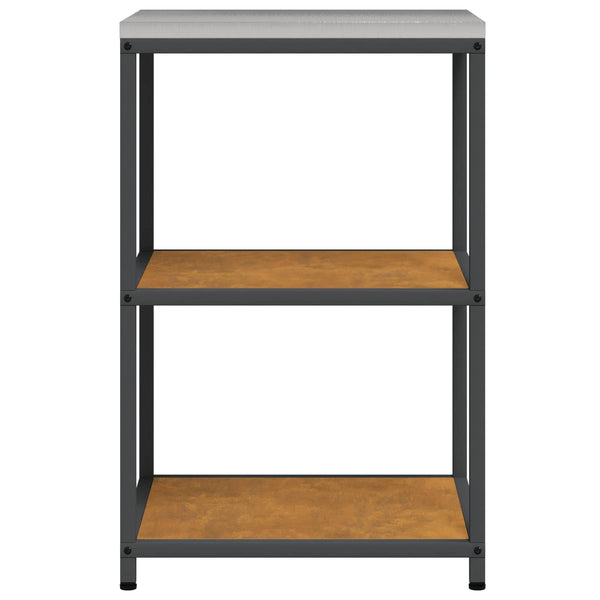 Küchenregal mit Regal Rostig 60x50x92 cm Stahl