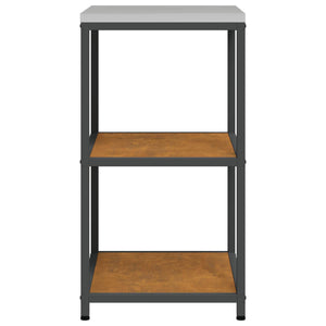 Küchenregal mit Regal Rostig 60x50x92 cm Stahl