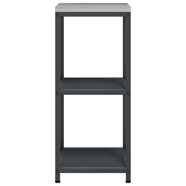 Küchenaufbewahrung Regal Anthrazit Stahl 40x50x92cm