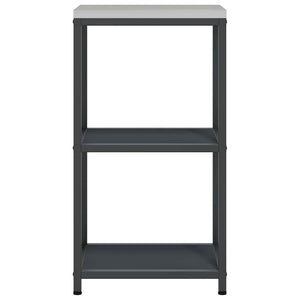 Küchenaufbewahrung Regal Anthrazit Stahl 40x50x92cm