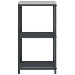Küchenaufbewahrung Regal Anthrazit Stahl 40x50x92cm