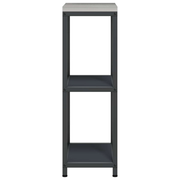 Küchenaufbewahrung Regal Anthrazit 30x50x92cm Stahl