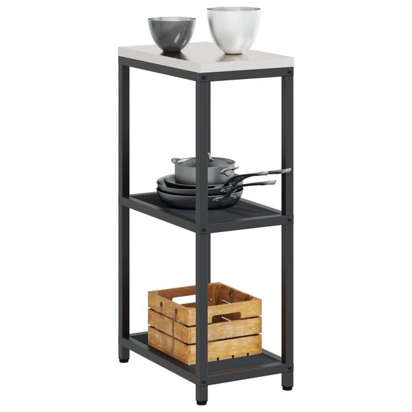 Küchenaufbewahrung Regal Anthrazit 30x50x92cm Stahl