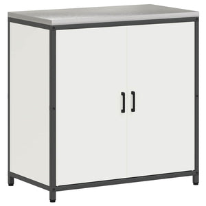 Küchenschrank mit Regal, Weiß, 90x50x92 cm