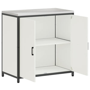Küchenschrank mit Regal, Weiß, 90x50x92 cm