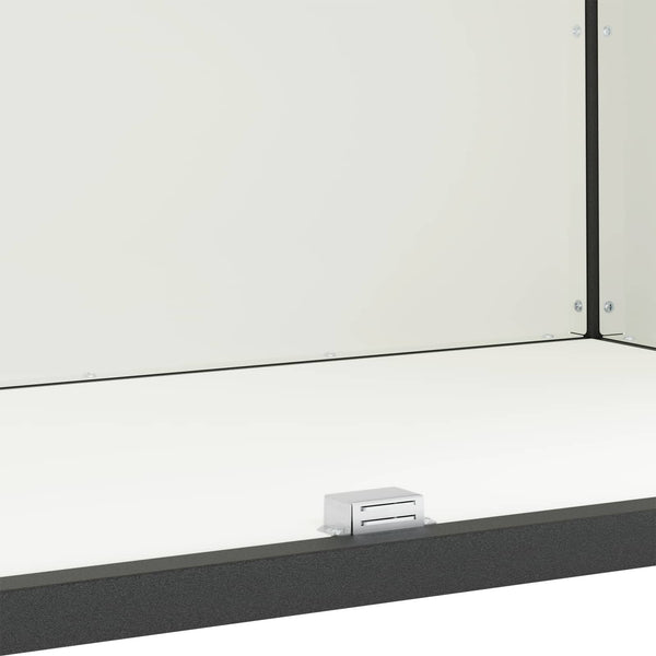 vidaXL Meuble de Rangement de Cuisine avec Étagère et Porte Blanc 60 x 50 x 92 cm Acier