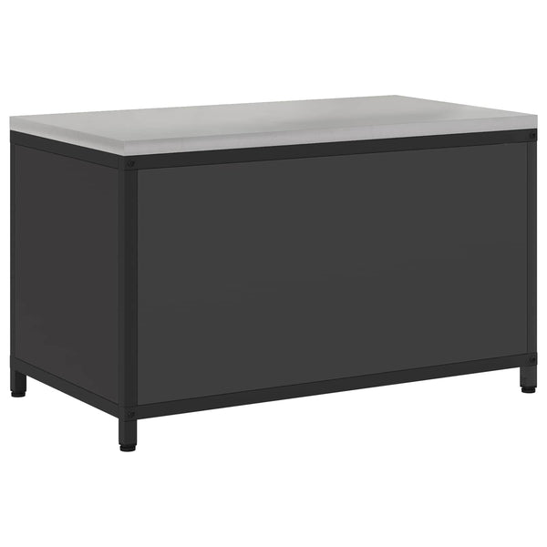 Küchenregal mit Stauraum Schwarz 90x50x53cm