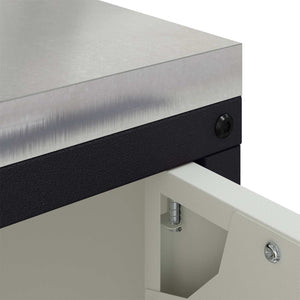 Küchenschrank mit Regal, Weiß, 90x50x53 cm