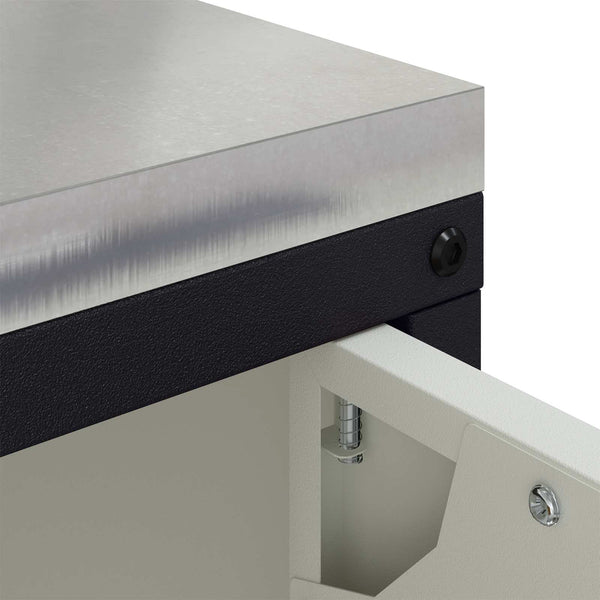 Küchenschrank mit Regal, Weiß, 90x50x53 cm
