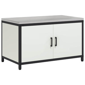 Küchenschrank mit Regal, Weiß, 90x50x53 cm