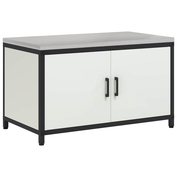Küchenschrank mit Regal, Weiß, 90x50x53 cm