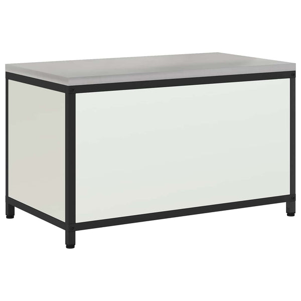 Küchenschrank mit Regal, Weiß, 90x50x53 cm