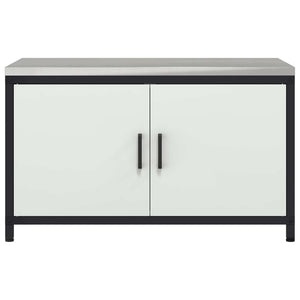 Küchenschrank mit Regal, Weiß, 90x50x53 cm