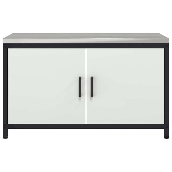 Küchenschrank mit Regal, Weiß, 90x50x53 cm