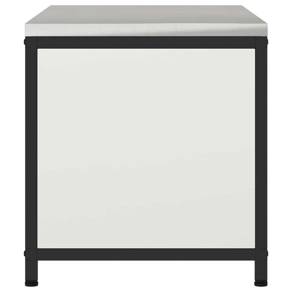 Küchenschrank mit Regal, Weiß, 90x50x53 cm