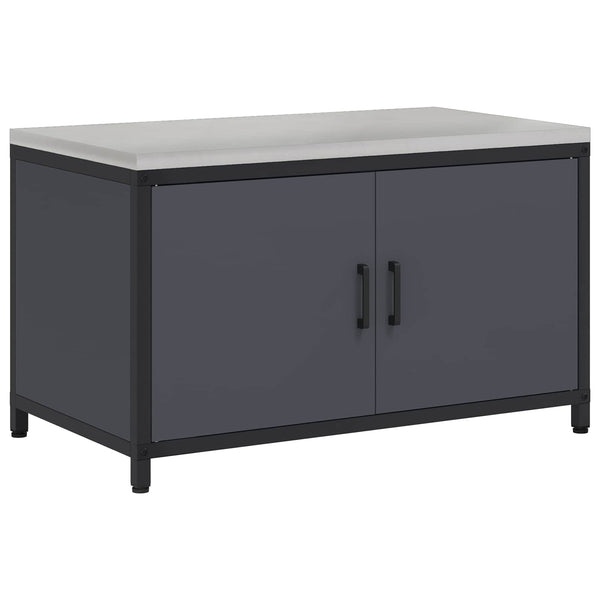 Küchenaufbewahrung mit Regal Anthrazit 90x50x53 cm