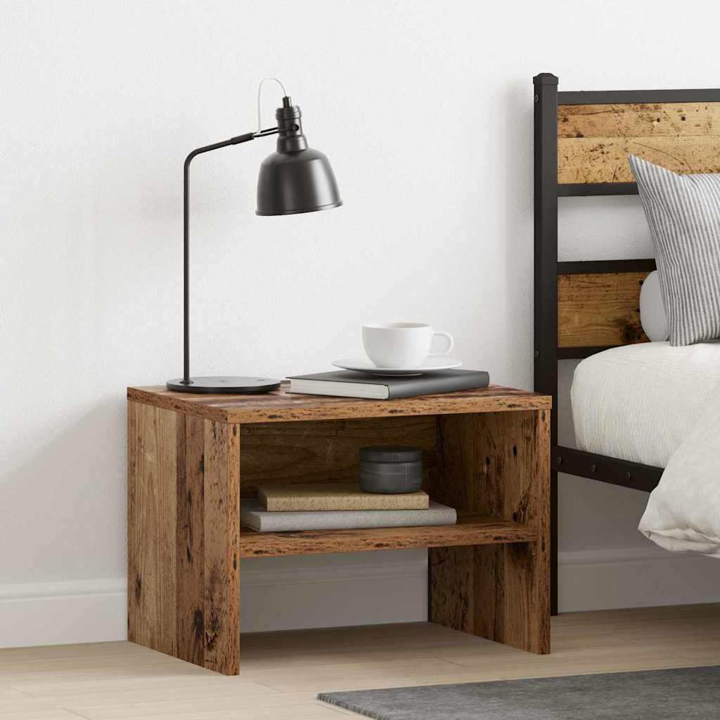 Nachttisch Altholz 40x40