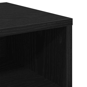 Schwarzer Nachttisch Eichenoptik 40x40 cm