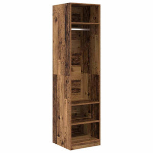 Kleiderschrank Altholz mit Regal 50x50x200cm