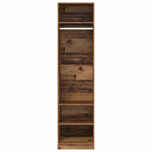 Kleiderschrank Altholz mit Regal 50x50x200cm