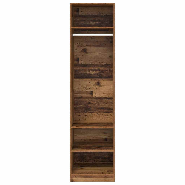 Kleiderschrank Altholz mit Regal 50x50x200cm