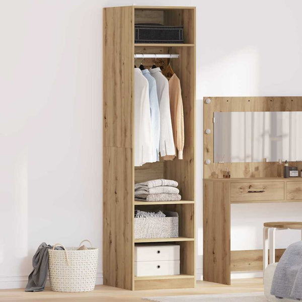 vidaXL Armoire en bois d'ingénierie chêne artisan 50 x 50 x 200 cm