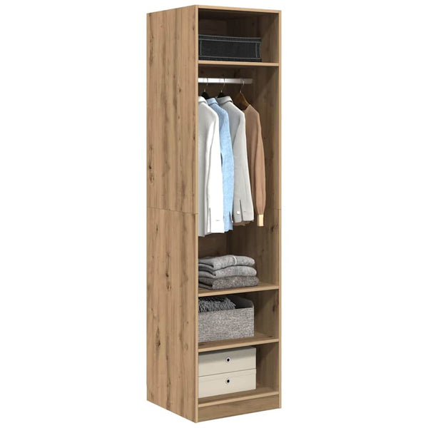 vidaXL Armoire en bois d'ingénierie chêne artisan 50 x 50 x 200 cm