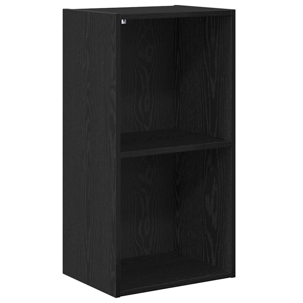 Bücherregal Schwarz Eichen-Optik