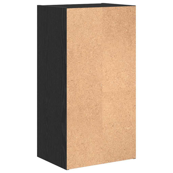 Bücherregal Schwarz Eichen-Optik