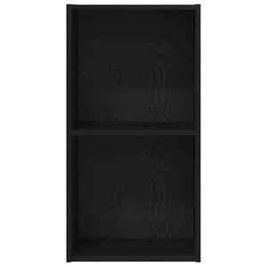 Bücherregal Schwarz Eichen-Optik