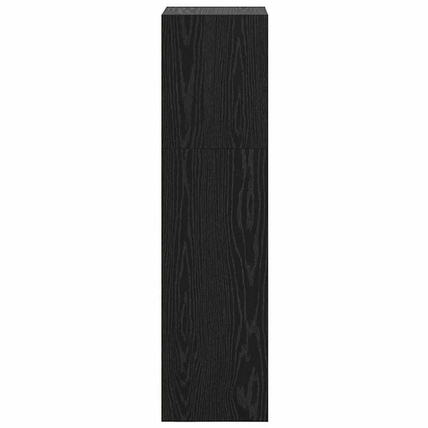Bücherregal Schwarz Eichen-Optik 114 cm