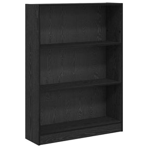 Bücherregal Schwarz Eichen-Optik