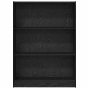 Bücherregal Schwarz Eichen-Optik
