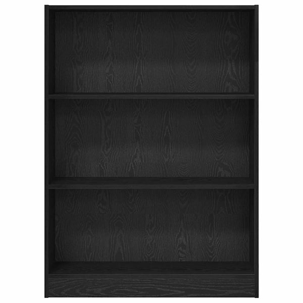Bücherregal Schwarz Eichen-Optik