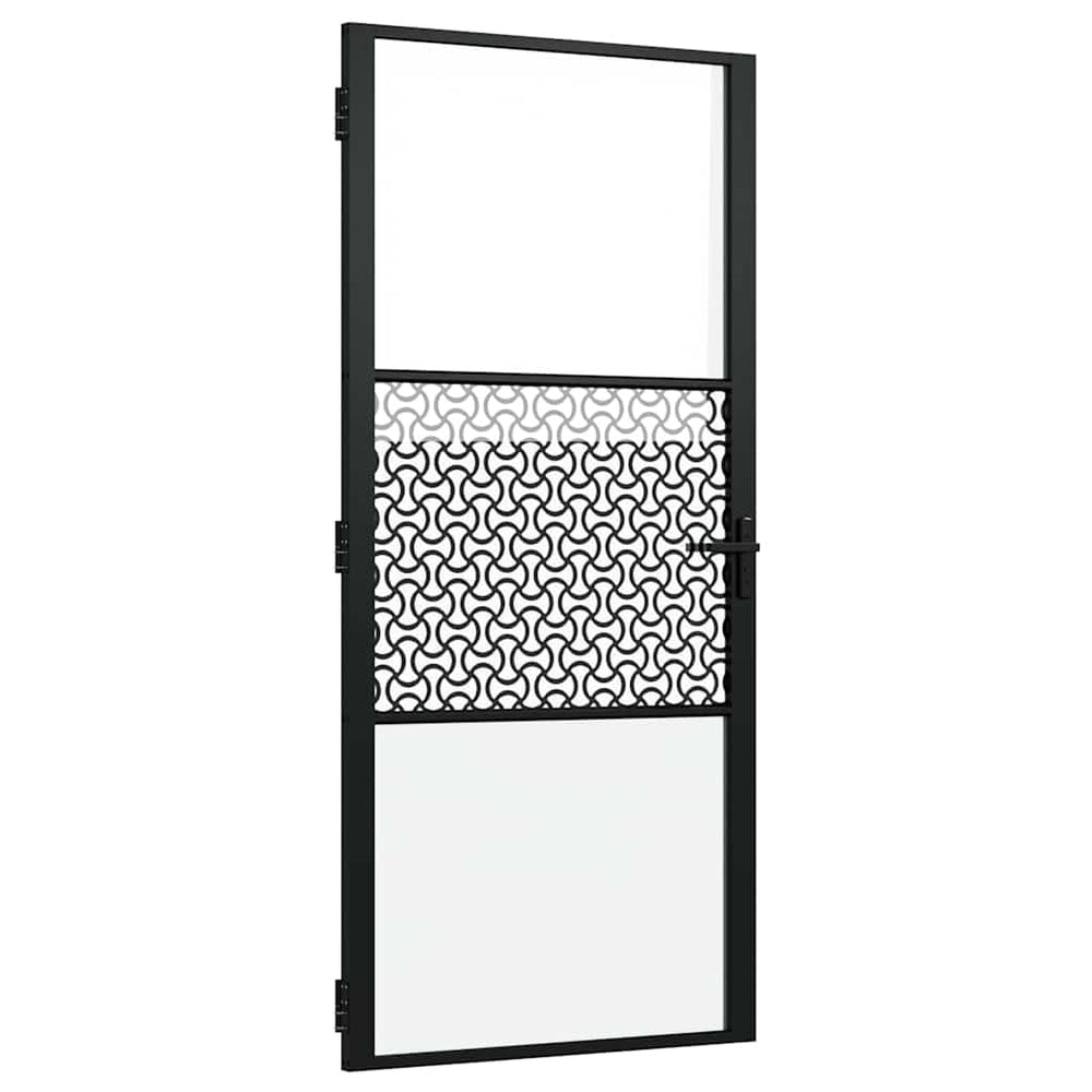 Schwarze Glastür 93x201,5 cm