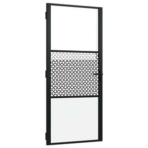 Schwarze Glastür 93x201,5 cm