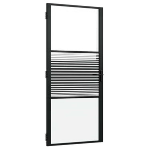 Schwarze Glastür mit Streifen 93x201,5cm