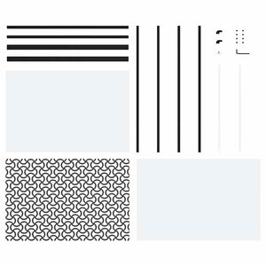 Schwarze Glastür 102,5x205 cm Aluminium