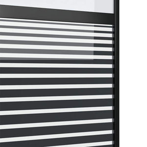 Glastür Schwarz Gestreift 102,5x205cm