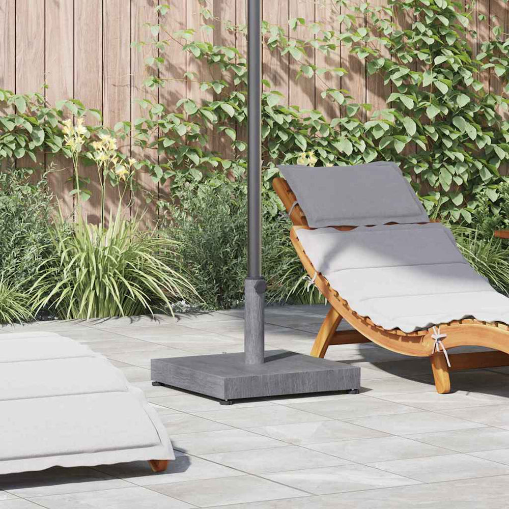 Sonnenschirmständer Dunkelgrau Holzoptik