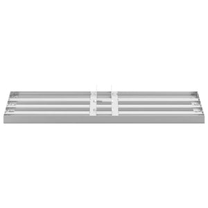 Gartenrechen Ersatzkopf Edelstahl Silber
