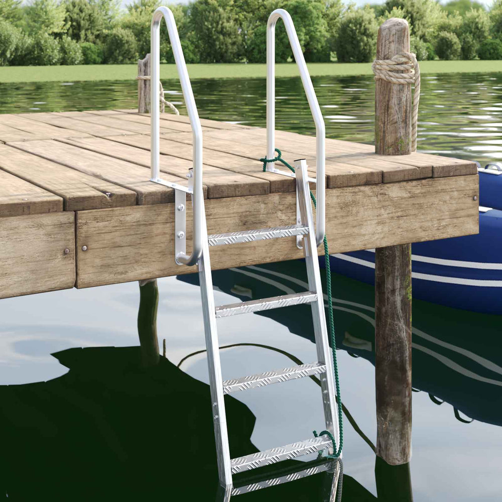 4-Stufen Bootsleiter Aluminium