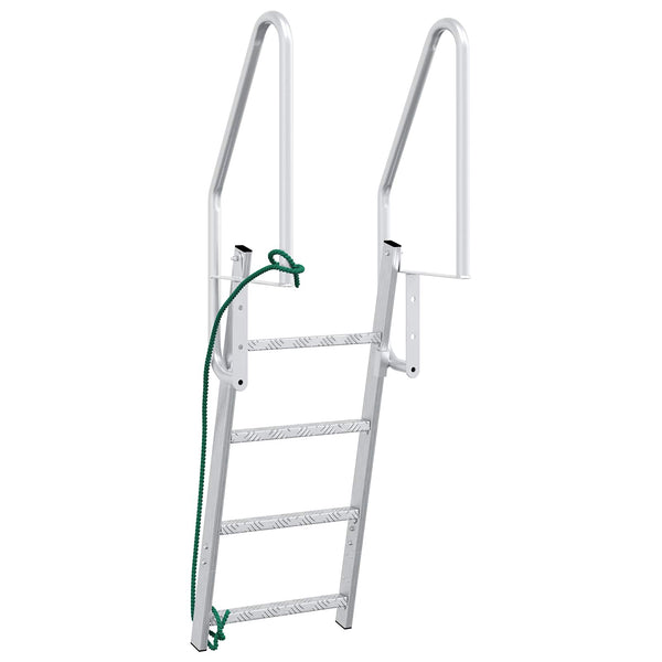 4-Stufen Bootsleiter Aluminium