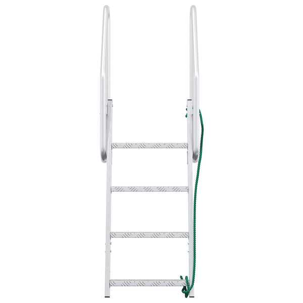 4-Stufen Bootsleiter Aluminium