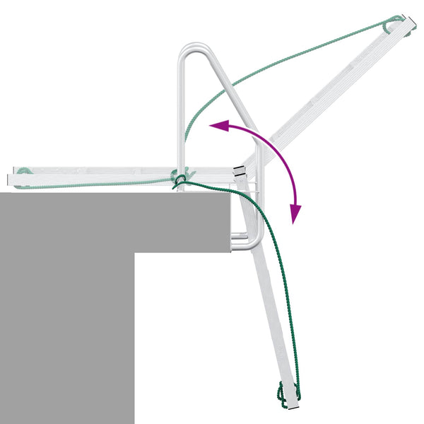 4-Stufen Bootsleiter Aluminium